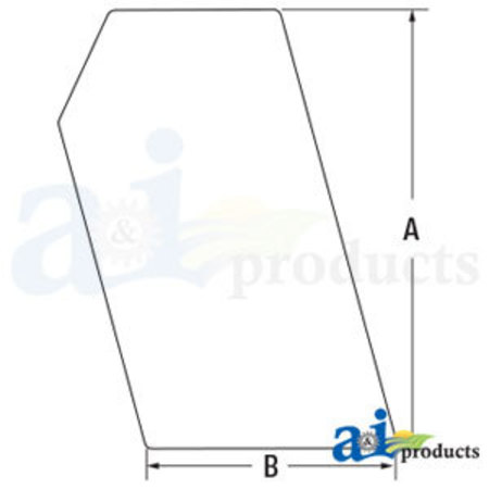 A & I PRODUCTS Glass, Side, Stationary  LH / RH 37" x23" x2" A-6702731